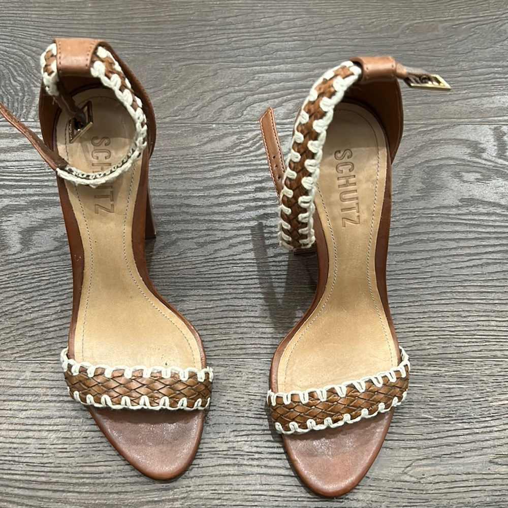 Schutz tan heels